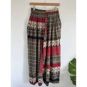 Handcrafted In Nepal Wide Leg Bell Pants  Size Large Made In Nepal 100% Cotton